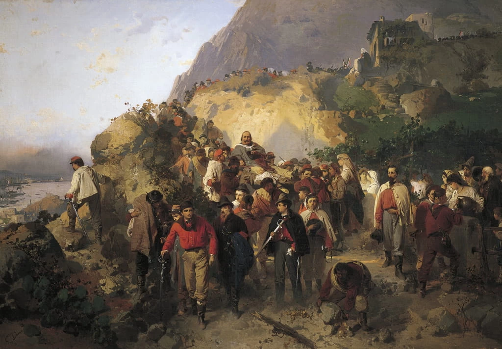 Garibaldi ferito all'Aspromonte - Museo Civico Revoltella, Trieste